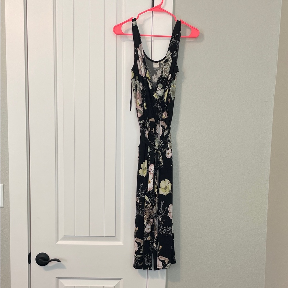 Kaileigh Black Floral Jumpsuit